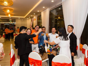 Tham gia tiệc Gala Dinner tại Tam Giang Lagoon